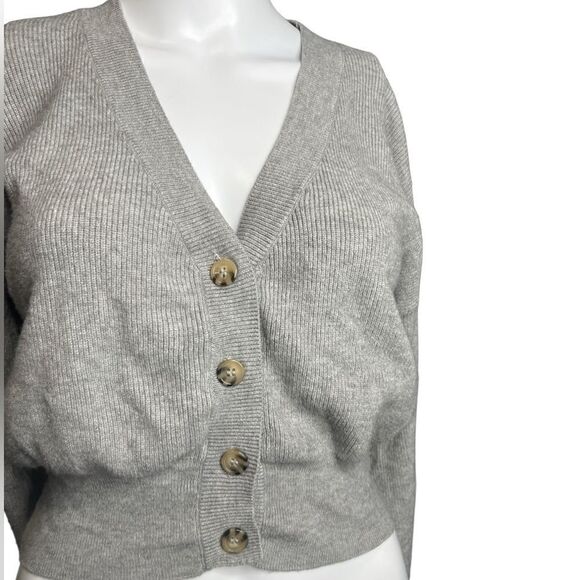 Forever 21 Button Down Cardigan Grey Size Small - Picture 4 of 5